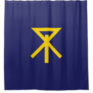 Flag of Osaka (Japan) Shower Curtain