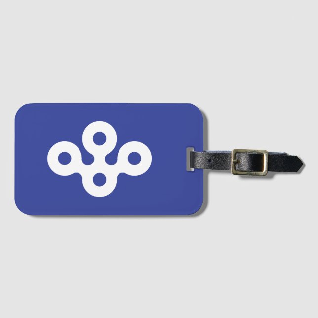 Flag of Osaka Prefecture, Japan Luggage Tag (Front Horizontal)