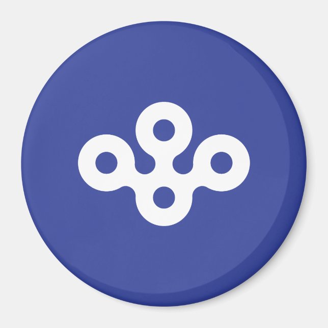 Flag of Osaka Prefecture, Japan Magnet (Front)