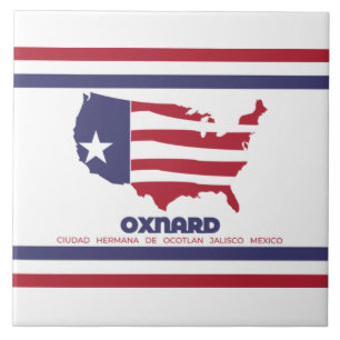 Flag of Oxnard (California) Tile