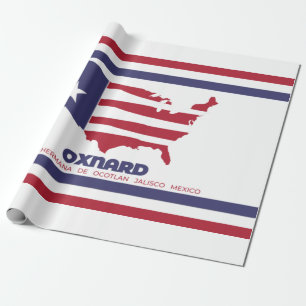 Flag of Oxnard (California) Wrapping Paper