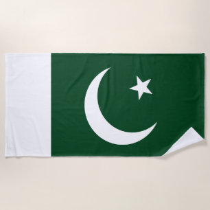 Flag of Pakistan Beach Towel