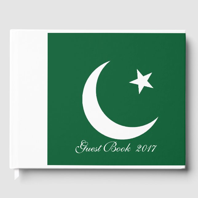 Flag of Pakistan Guest Book (Front)