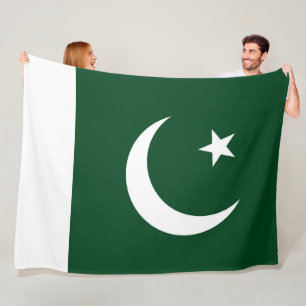 Flag of Pakistan large Fleece Blanket
