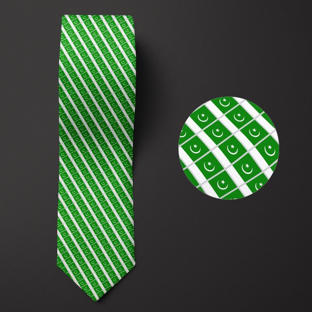 Flag of Pakistan Pattern Tie (Creator Uploaded)