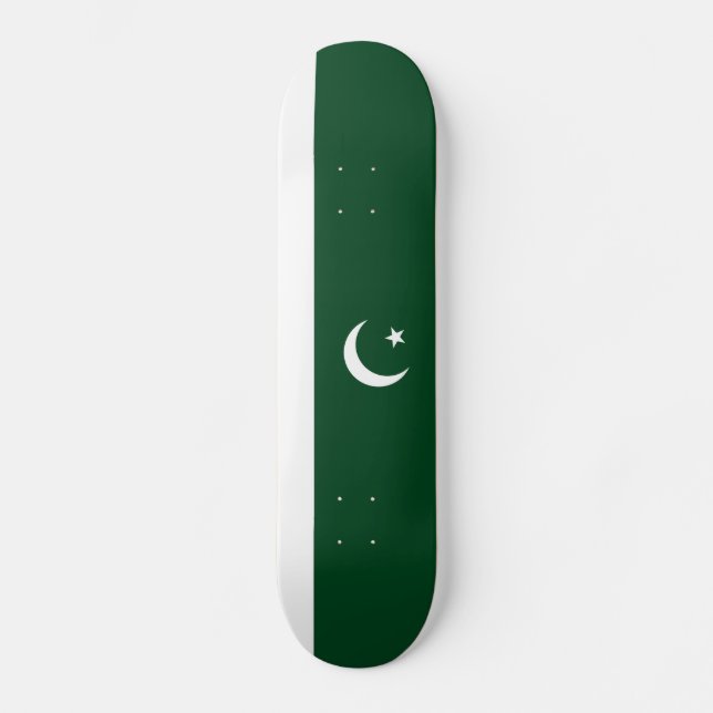 Flag of Pakistan Skateboard Deck (Front)