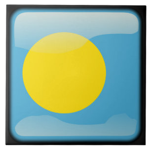 Flag of Palau Tile