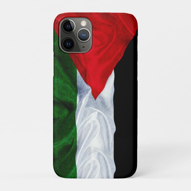Flag of Palestine Realistic Case-Mate iPhone Case (Back)