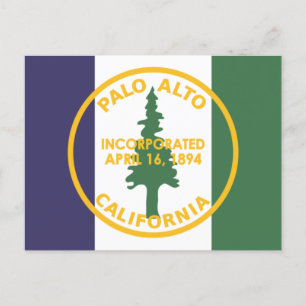 Flag of Palo Alto, California Postcard