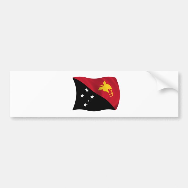 Flag of Papua New Guinea Bumper Sticker (Front)