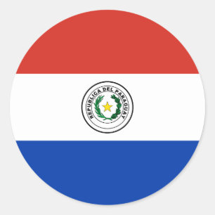 Flag of Paraguay Classic Round Sticker
