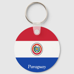 Flag of Paraguay Key Ring