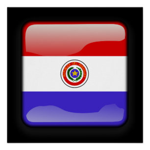 Flag of Paraguay Poster