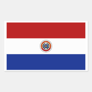 Flag of Paraguay Rectangular Sticker
