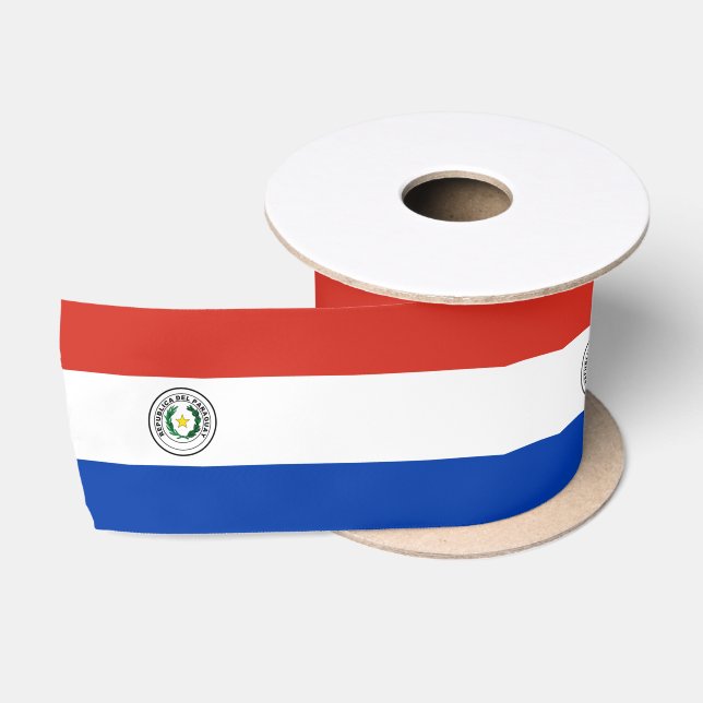 Flag of Paraguay Satin Ribbon (Spool)