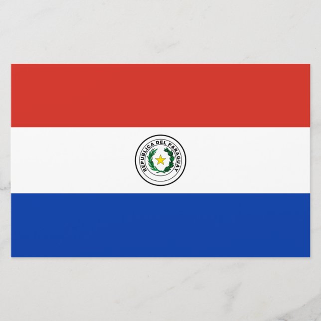 Flag of Paraguay Stationery (Front)