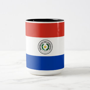 Flag of Paraguay Two-Tone Coffee Mug