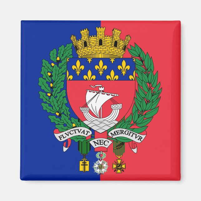 Flag of Paris, France Magnet (Front)
