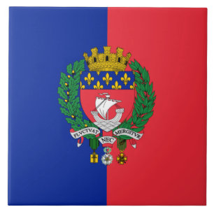 Flag of Paris (France) Tile