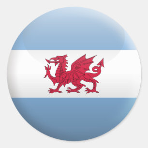 Flag of Patagonia Classic Round Sticker