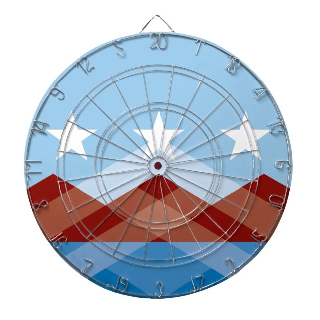 Flag of Peoria, Arizona Dartboard (Front)