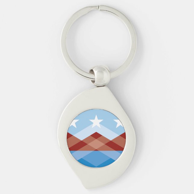 Flag of Peoria, Arizona Key Ring (Front)