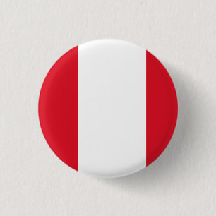 Flag of Peru 3 Cm Round Badge