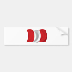 Flag of Peru Bumper Sticker