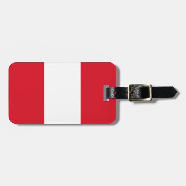 Flag of Peru Luggage Tag (Front Horizontal)