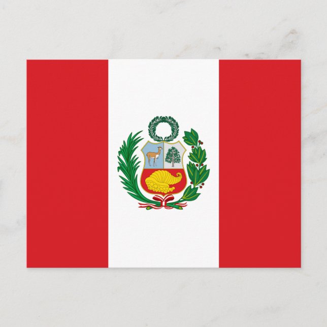 Flag of Peru Postcard (Front)