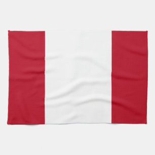 Flag of Peru Tea Towel