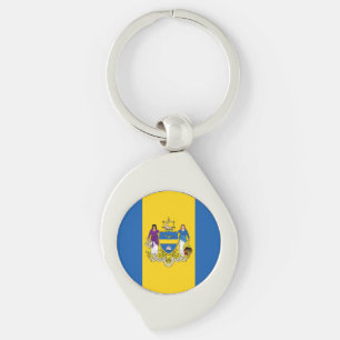 Flag of Philadelphia, Pennsylvania Key Ring