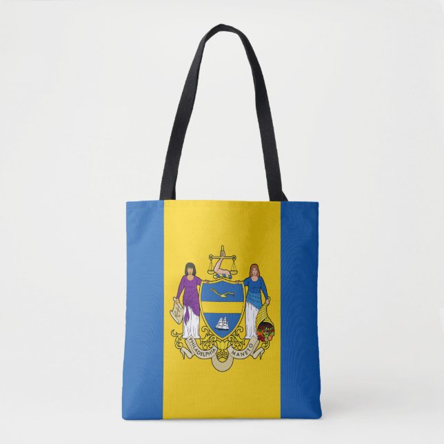 Flag of Philadelphia, Pennsylvania Tote Bag (Front)