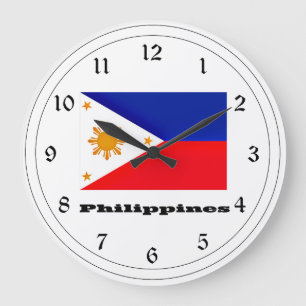 Flag of Philippines, archipelago, Large Clock