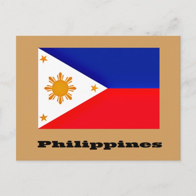 Flag of Philippines custom design Postcard (Front)