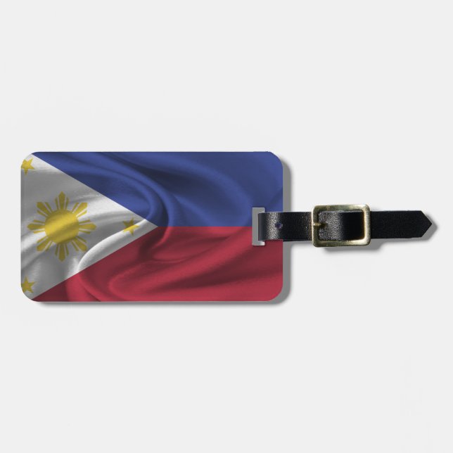 Flag Of Philippines Luggage Tag (Front Horizontal)