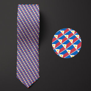 Flag of Philippines Pattern Tie
