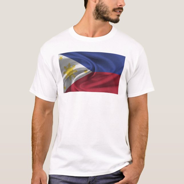 Flag Of Philippines T-Shirt (Front)