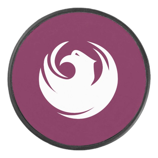 Flag of Phoenix, Arizona Hockey Puck (Front)