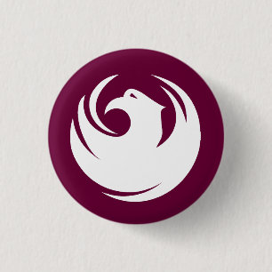 Flag of Phoenix city Arizona 3 Cm Round Badge