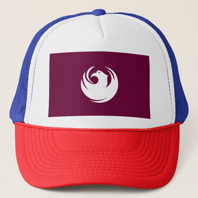 Flag of Phoenix city Arizona Trucker Hat (Front)