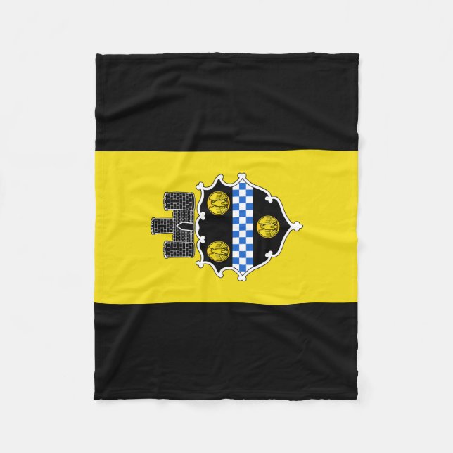 Flag of Pittsburgh, Pennsylvania Fleece Blanket (Front)