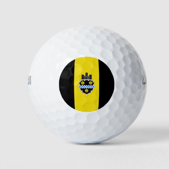 Flag of Pittsburgh, Pennsylvania Golf Balls (Front)