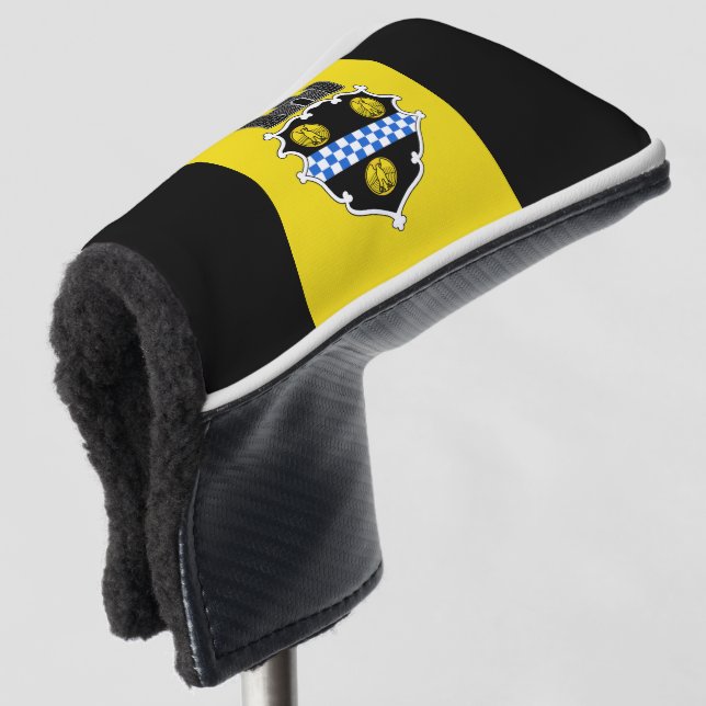 Flag of Pittsburgh, Pennsylvania Golf Head Cover (3/4 Front)