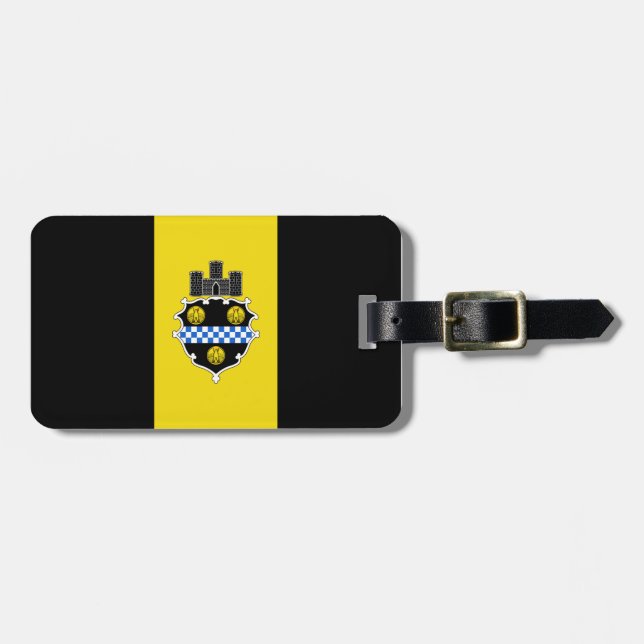 Flag of Pittsburgh, Pennsylvania Luggage Tag (Front Horizontal)