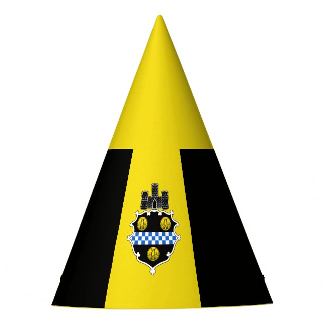 Flag of Pittsburgh, Pennsylvania Party Hat (Front)