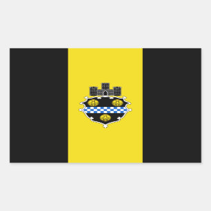Flag of Pittsburgh, Pennsylvania Rectangular Sticker