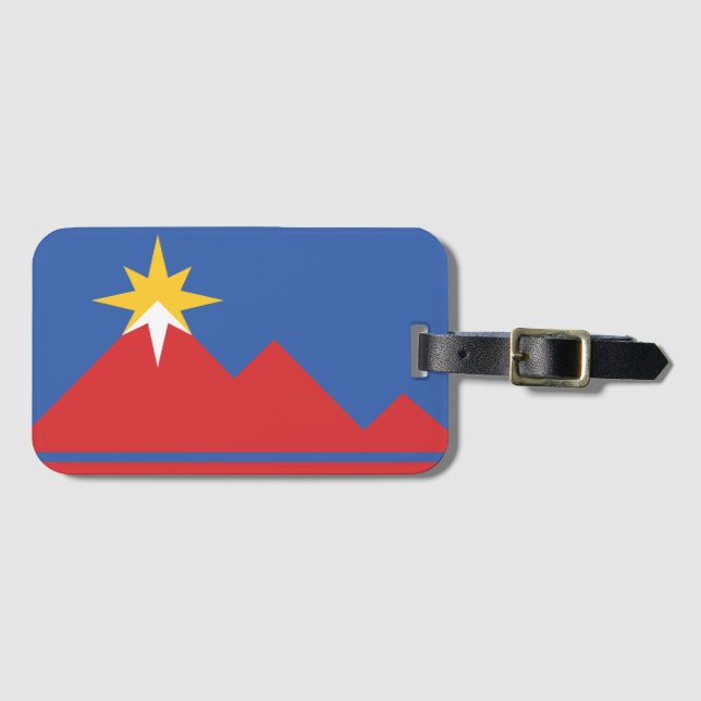 Flag of Pocatello, Idaho Luggage Tag (Front Horizontal)
