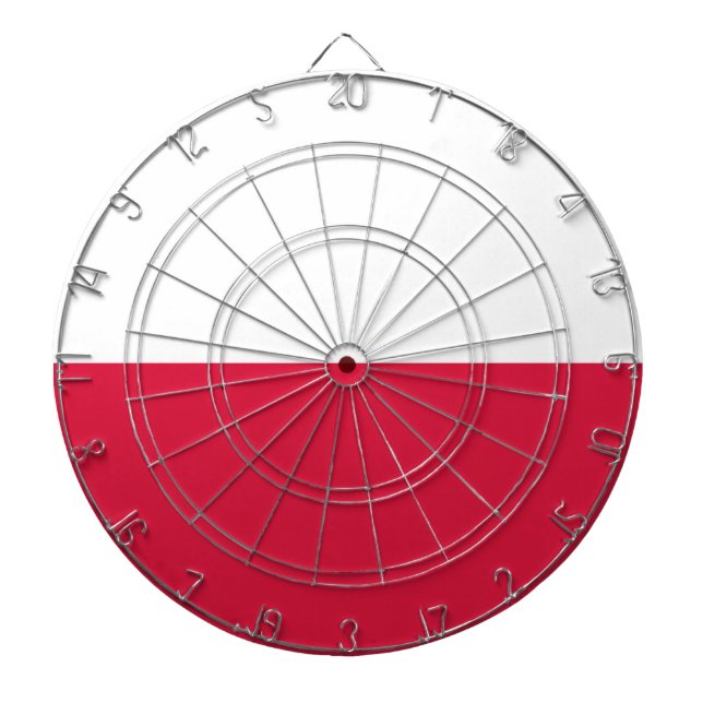 Flag of Poland Dartboard (Front)