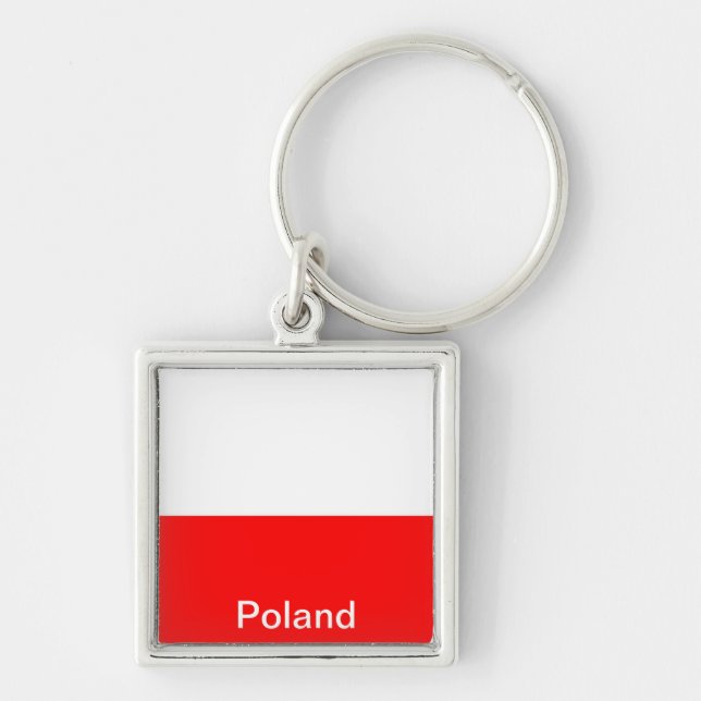 Flag of Poland Key Ring (Front)